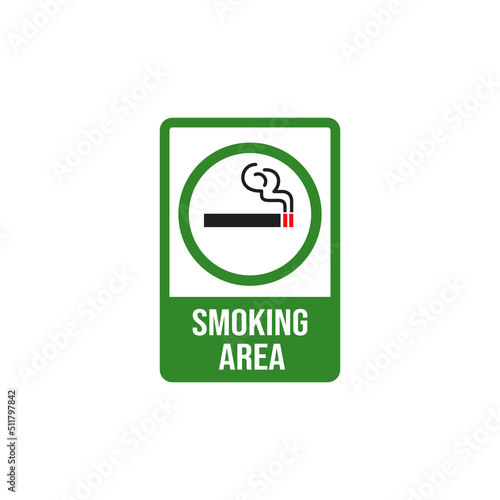 Smoking area symbol sign vector
