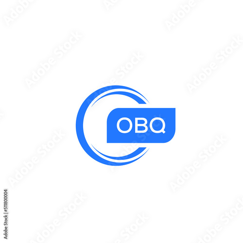 OBQ letter design for logo and icon.OBQ typography for technology, business and real estate brand.OBQ monogram logo.vector illustration. photo