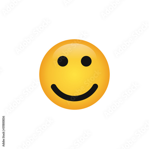 Smile face emoticon icon vector