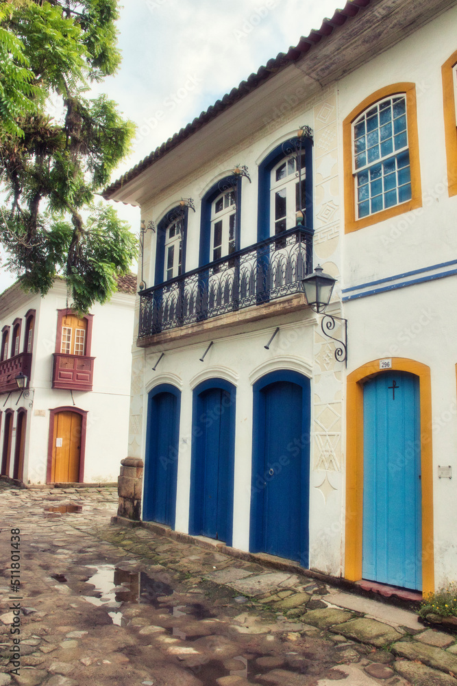 Casas históricas na cidade de Paraty no Rio de Janeiro- Brasil-Historic houses in the city of Paraty in Rio de Janeiro- Brazil - Casas históricas na cidade de Paraty no Rio de Janeiro- Brasil-Historic houses in the city of Paraty in Rio de Janeiro- Brazil -