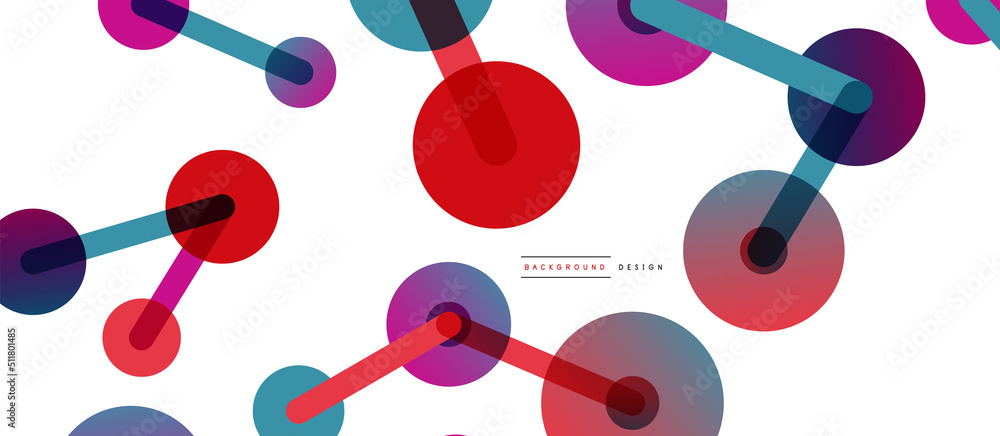Line points connections geometric abstract background. Circles connected by lines. Trendy techno business template for wallpaper, banner, background or landing Line points connections geometric abstract background. Circles connected by lines. Trendy techno business template for wallpaper, banner, background or landing