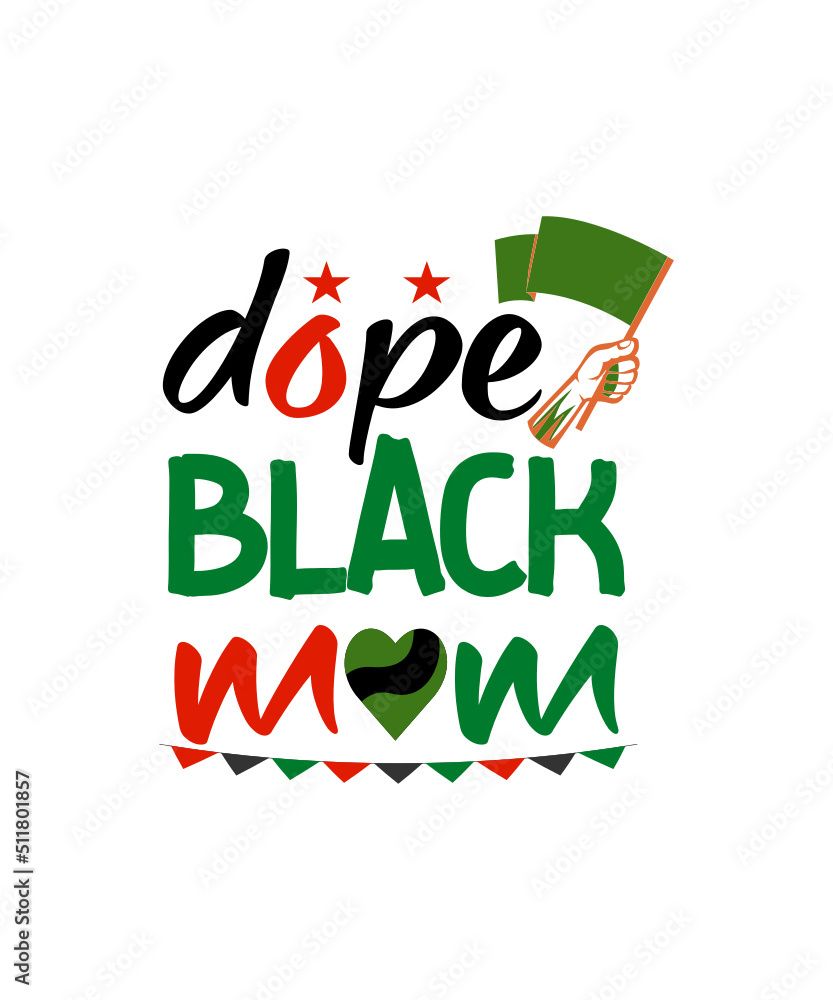 Naklejka premium Black History Svg Design