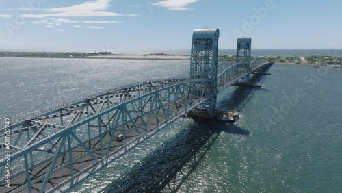 flying south alongside Marine Parkway Bridge in Rockaways NY photo