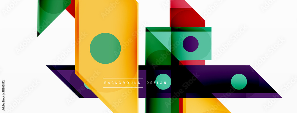 Fototapeta premium Color overlapping stripes background. Colorful lines composition for wallpaper, banner, background or landing