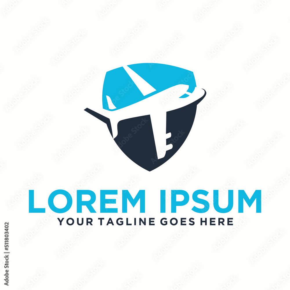 Shield Travel Insurance logo design Shield Travel Insurance logo design