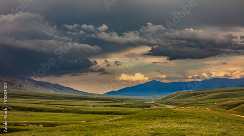 landscape with clouds