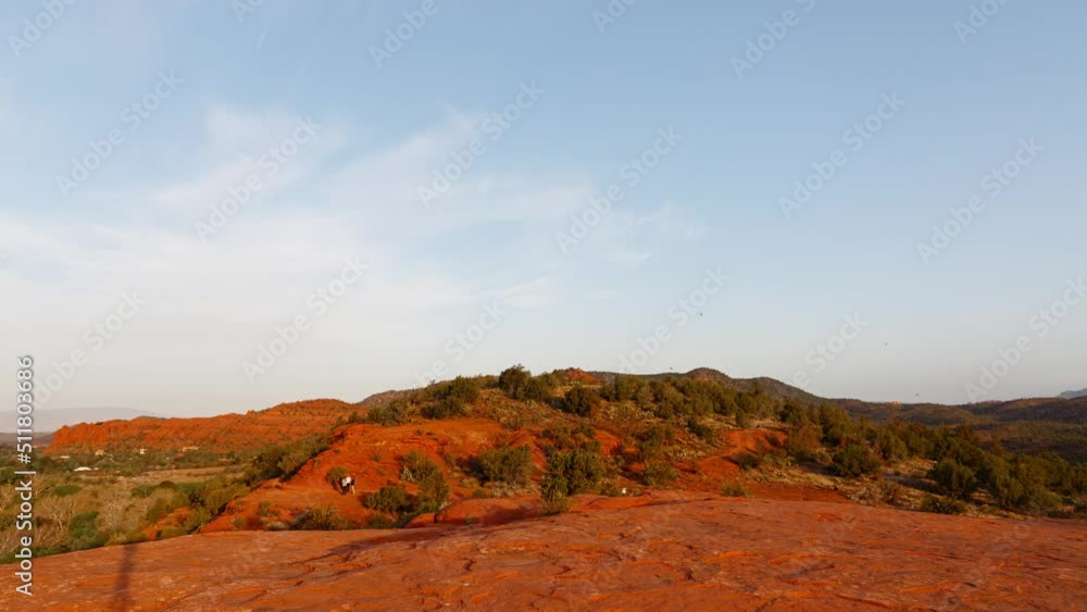Time lapse pan of hot air balloons over Sedona, Arizona, USA Time lapse pan of hot air balloons over Sedona, Arizona, USA