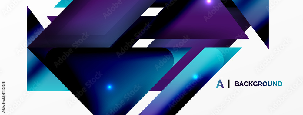 Dynamic 3d geometric abstract background. Triangles and other simple forms composition. Vector Illustration For Wallpaper, Banner, Background, Card, Book Illustration, landing page Dynamic 3d geometric abstract background. Triangles and other simple forms composition. Vector Illustration For Wallpaper, Banner, Background, Card, Book Illustration, landing page