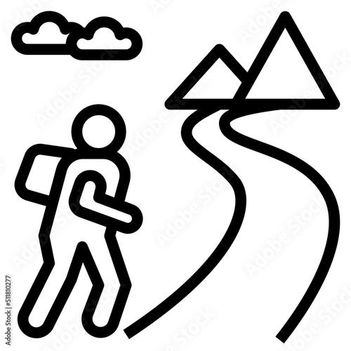 Hiking trail Icon