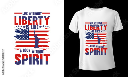 4th July T-shirt Design. Independence Day 4th July T-shirt Design. Happy 4th July T-shirt Design.