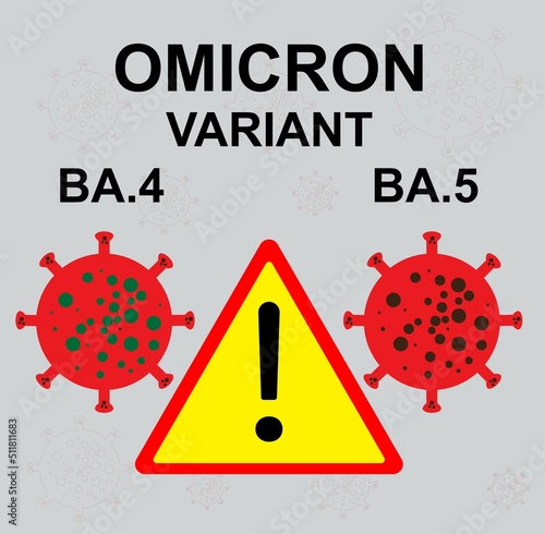 Photo New variants of Omicron BA