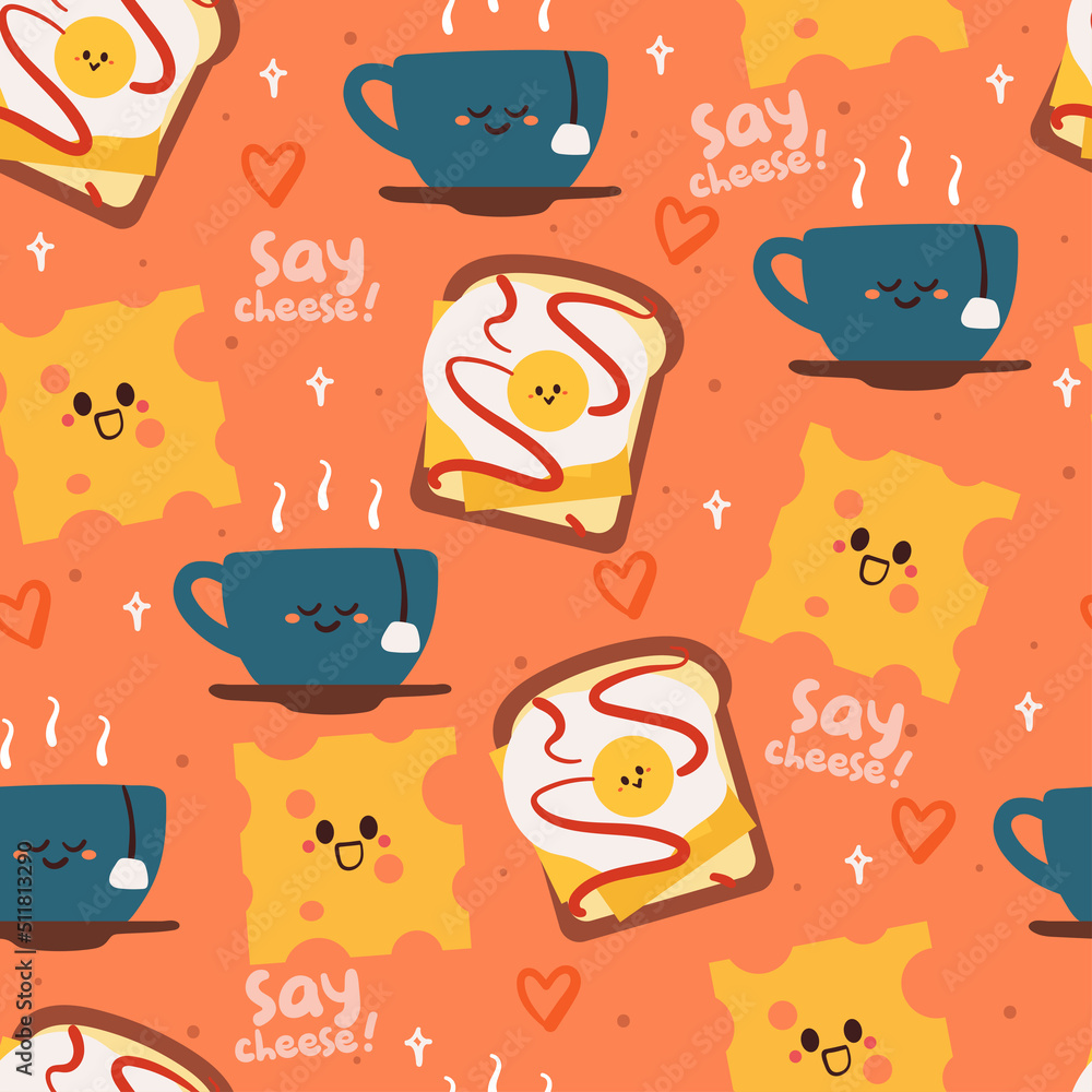 Cute Animated Food Wallpaper