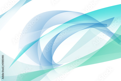 Abstract waves blue background. Wallpaper and backdrop in soft colors. Transparent lines on a white background. Banner and business card template.
