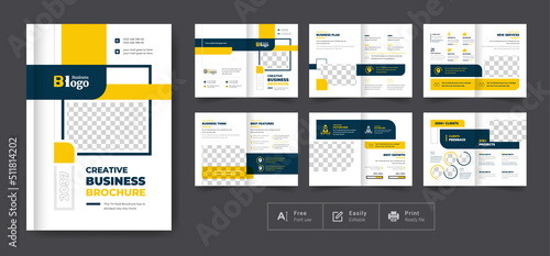 Business brochure or product catalog design template for your business professional company product catalog design brochure fully editable text and vector