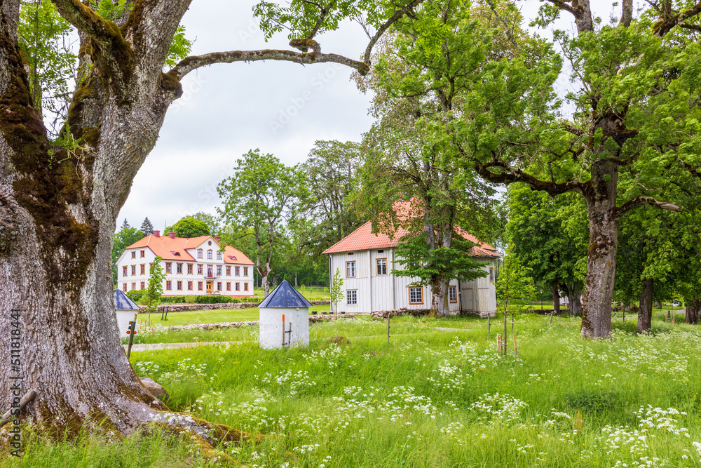 Old country house in a nature park Old country house in a nature park