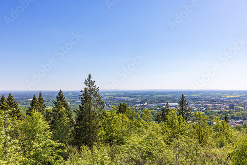 View from the mountain Billingen near Skövde in Sweden photo