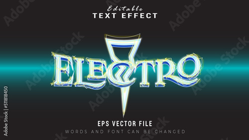 Electro text effect
