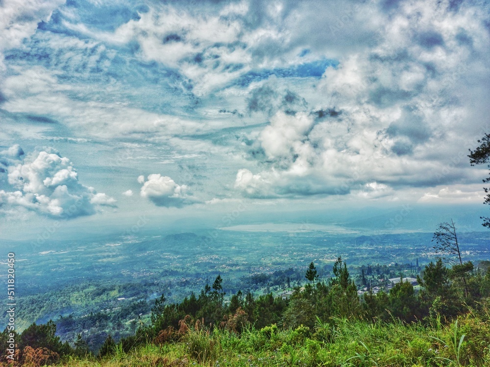 Fototapeta premium landscape with clouds