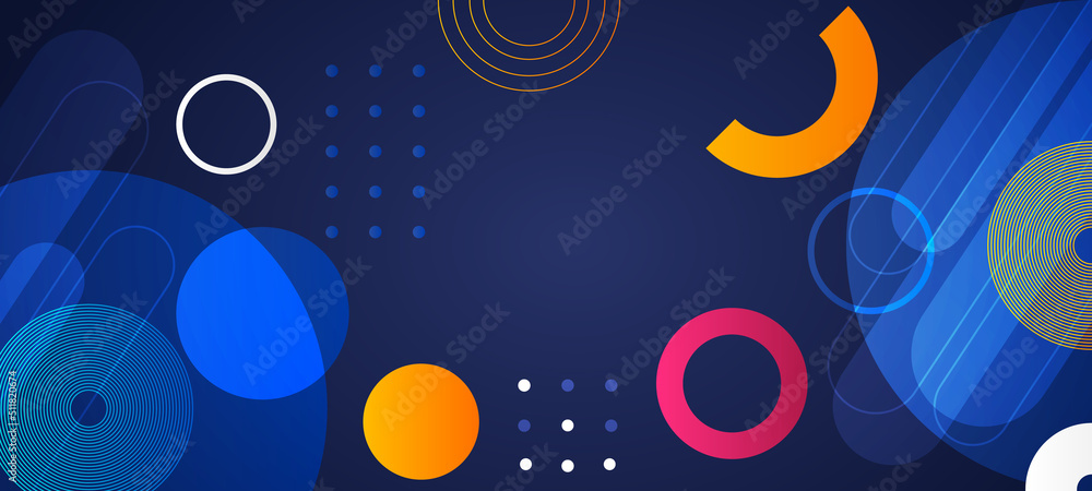 Abstract modern blue geometric background. Vector illustration design for presentation, banner, cover, web, flyer, card, poster, wallpaper, texture, slide, magazine, and powerpoint
