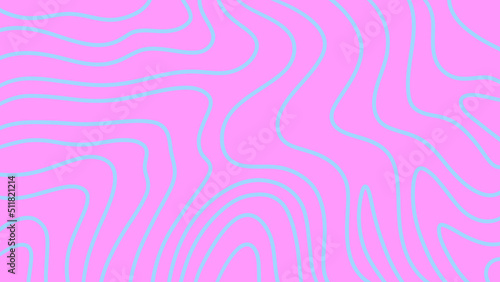 Dynamic blue twisty texture lines on a light pink background