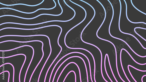Dynamic pink-blue twisty texture lines on a dark gray background