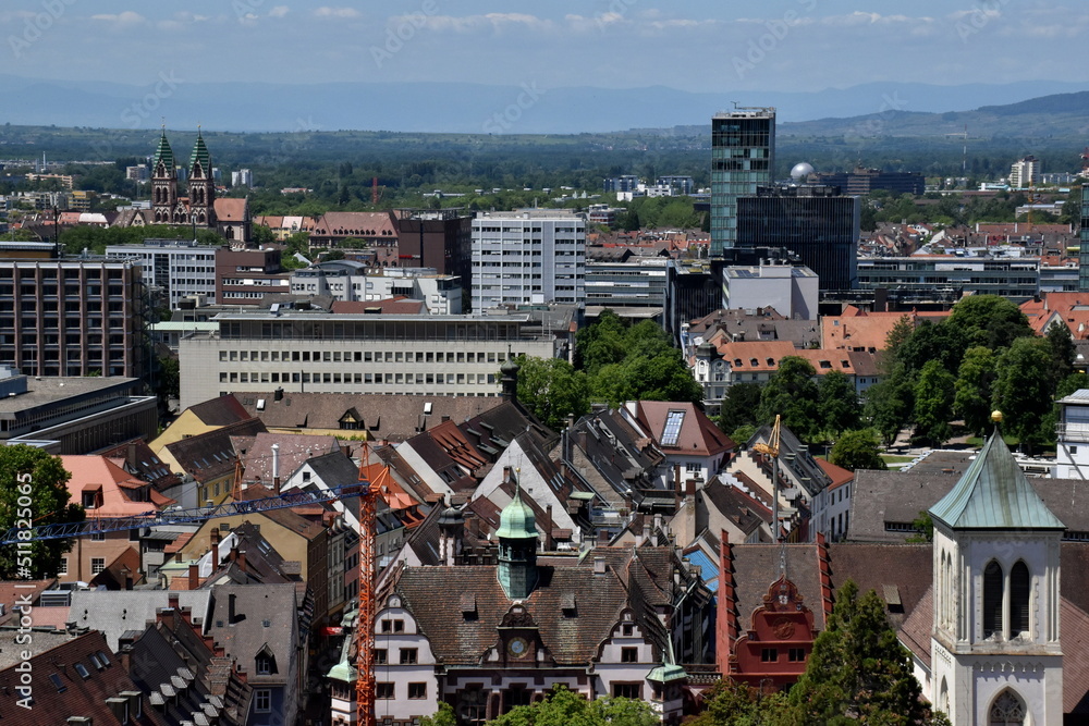 Die Altstadt und der Westen Freiburgs