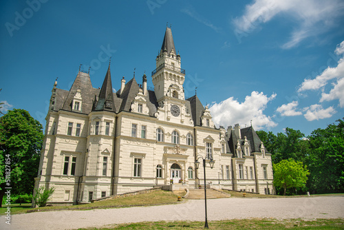 Beautiful historic Budmerice castle.Slovakia, Europe. 