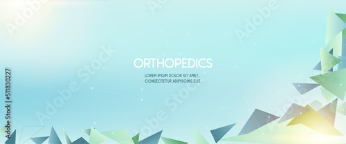 Abstract science medical orthopedics background.