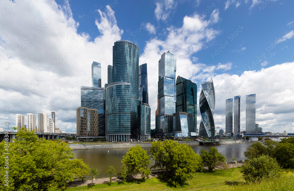 Fototapeta premium View of the Moscow International Business Center 