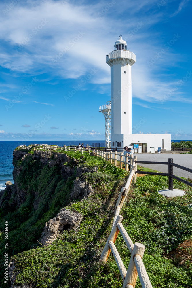 東平安名崎の灯台　宮古島　沖縄