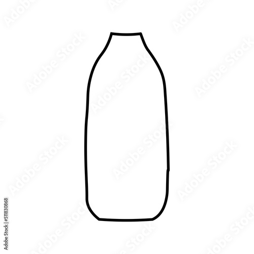 Collection of contour drawings of vases in eps 10