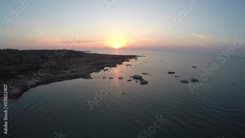 Western Kazakhstan. Zhygylgan area. Coast of the Caspian Sea.