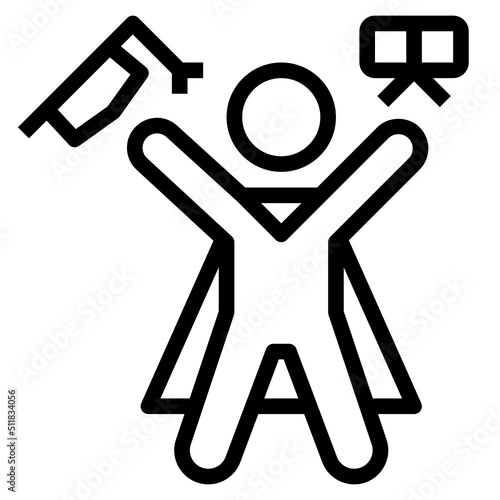 Graduation ceremony Icon