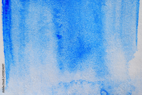 blue brush strokes watercolor abstract background