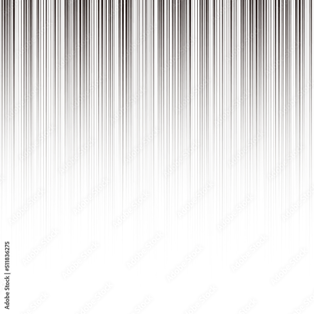 Obraz premium 黒から透明のグラデーションがかかった効果線 - スピード感・影や怖い感じのエフェクト 