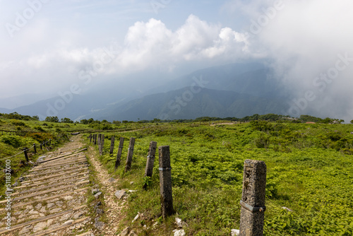 Obraz na płótnie Landscape from the trail of Mt. Ibuki