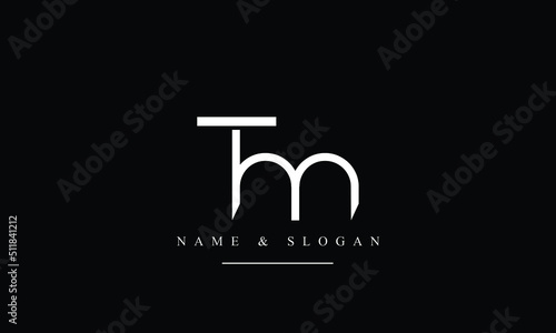 TM, MT, T, M abstract letters logo monogram