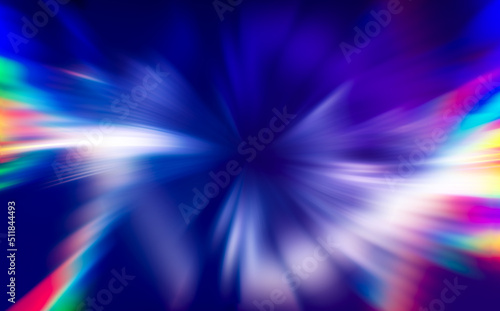 Psychedelic tunnel of rainbow colors abstract background.