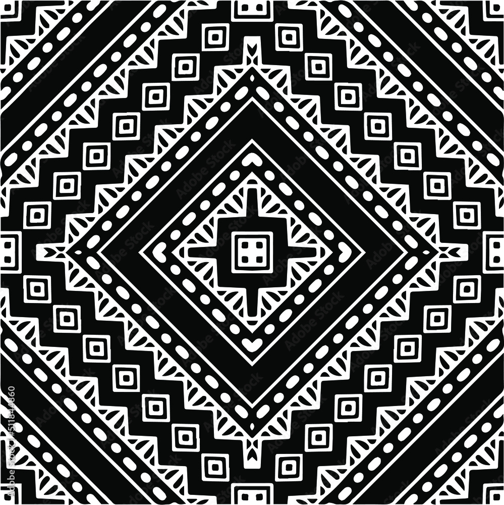 Abstract geometric seamless pattern. Black and white vector background. black mandala. Abstract geometric seamless pattern. Black and white vector background. black mandala.