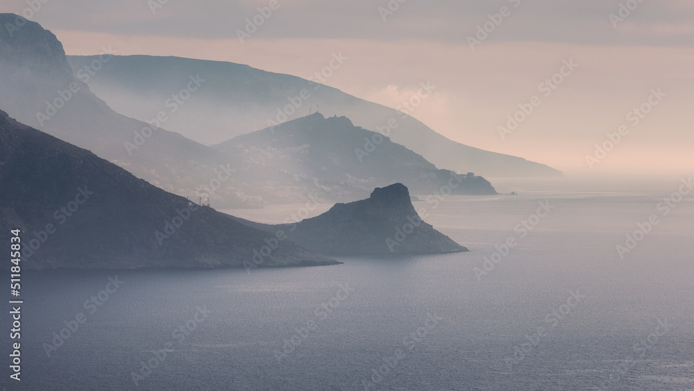 View of Kalymnos island. Aegean Sea, Greece.