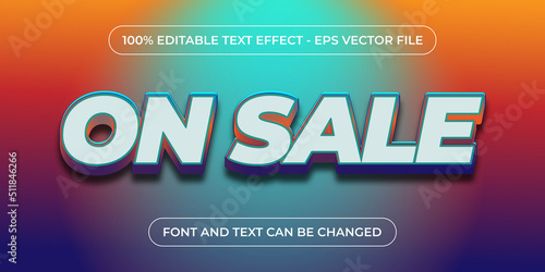 blue on sale 3d editable text effect with gradient color