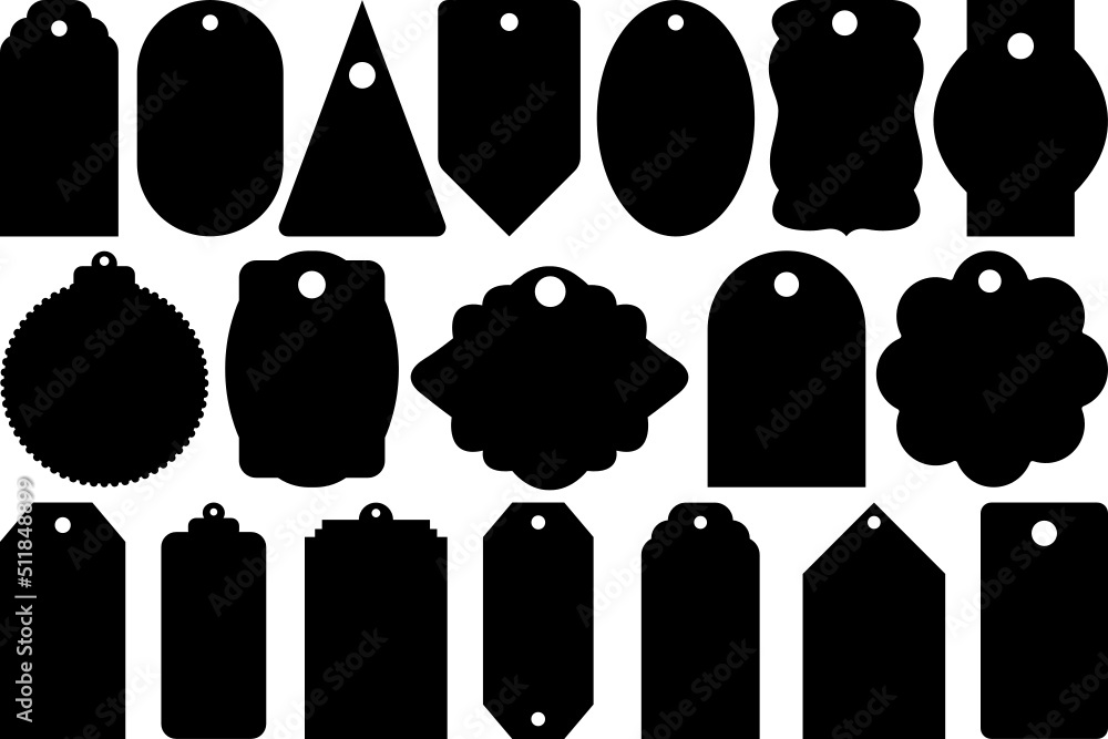 Gift Tag SVG, Tag Silhouette, Gift Svg, Price Tag Svg, Frame Svg, Label