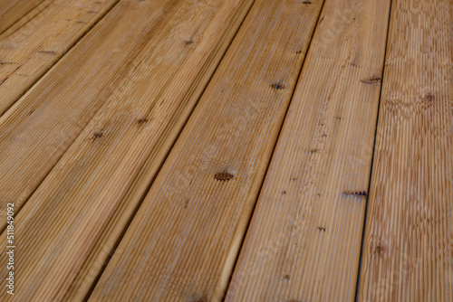 deck board treated with soil
