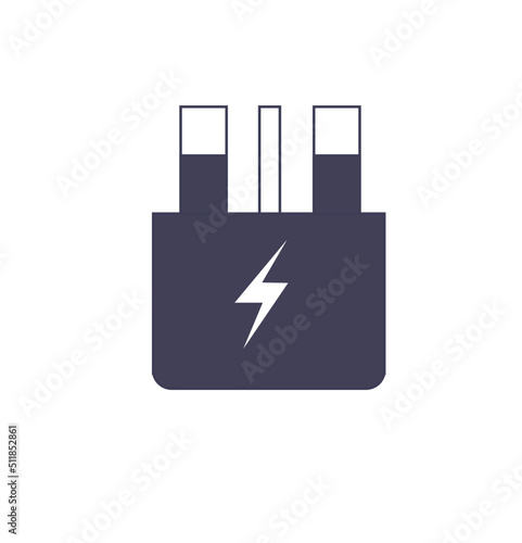 special symbol plug three pin socket