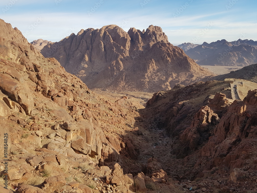 Landscapes of the Sinai Mountains, Egypt