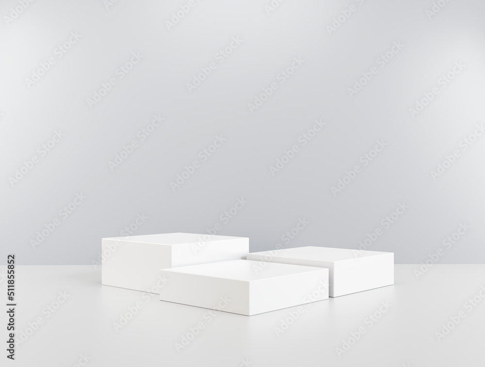 Presentation white podium 3d abstract background empty backdrop pedestal product display for product placement Presentation white podium 3d abstract background empty backdrop pedestal product display for product placement