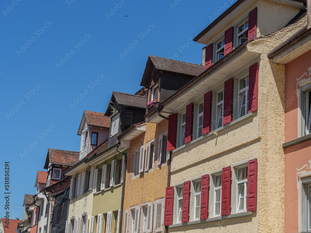 Obraz premium Die Altstadt von Meersburg am Bodensee