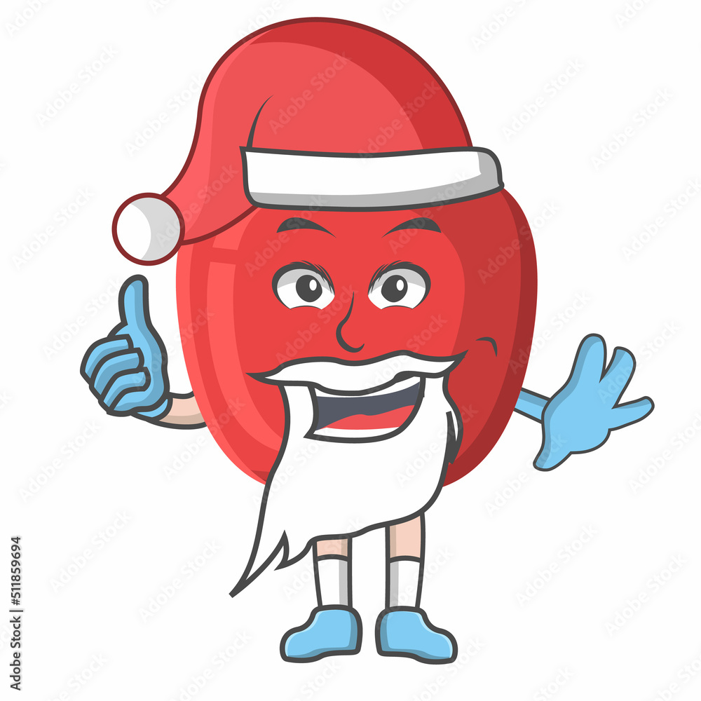 Apple christmas santa claus design character, design vector illustrator. Apple christmas santa claus design character, design vector illustrator.