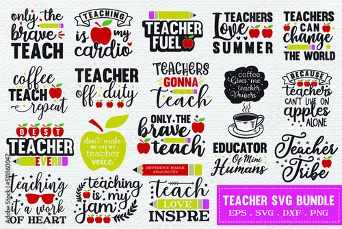 teacher svg bundle