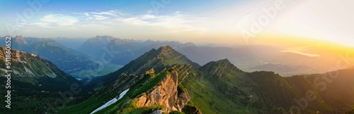 Foto Wonderful view from the speer summit in the canton of St